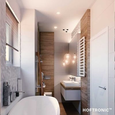 Set van 6 Barcelona - LED platte inbouwspots met lage inbouwdiepte 60mm - 6 Watt 570 Lumen - 2700K Warm wit - GU10 LED Module - Dimbaar - Rond - IP44 voor badkamer, buiten en binnen - Wit