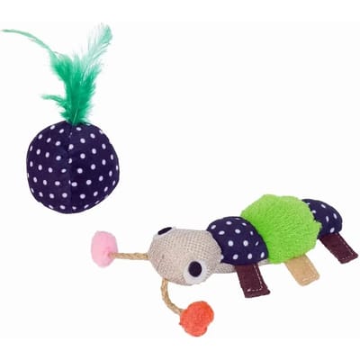 Knuffels met stoffen worm voor katten Nobby Pet