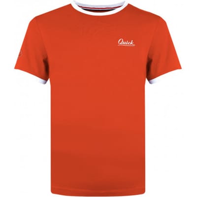 Q1905 T-shirt captain koraal/wit