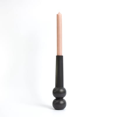 Candleholder cone high - Charcoal