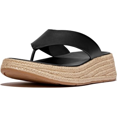 Fitflop F-mode Espadrille dames espadrille - Zwart - Maat 41