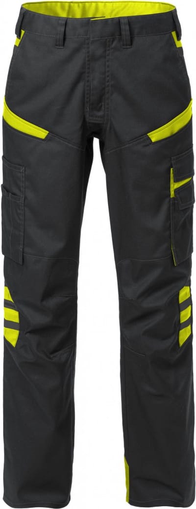 Fristads Broek Dames 2554 Stfp - Zwart/hi-vis geel - 38