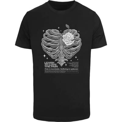 Mister Tee - Heart Cage Heren T-shirt - M - Zwart