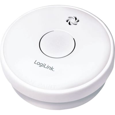 LogiLink Rauch- / Brandschutzmelder Rookmelder werkt op batterijen (Ø x h) 100 mm x 34.5 mm