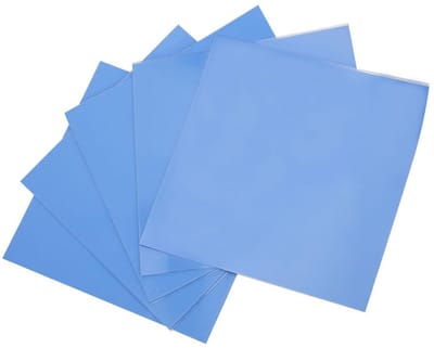 Set van 5 Hittegeleidingspads voor CPU en GPU Koeling 100x100x0.5mm
