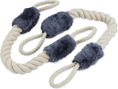 deurstopper touw - set van 2 - binnen - deurklink - katoen - 57 cm