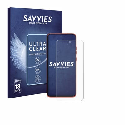 Savvies - Screenprotector voor Motorola Edge 60 Neo - Folie Beschermfolie transparant 18 Stuks