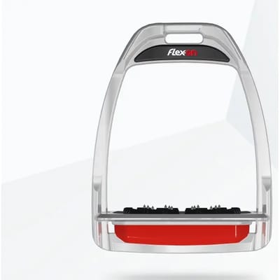 Platte Ultra Grip Zwart/Zwart/Roze Stijgbeugels Flex-On Hunter H