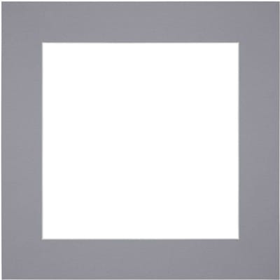 Passe-Partout Fotomaat 30x30 cm - Lijstmaat 45x45 cm - Grijs - Museumkarton - Fotolijst niet inbegrepen