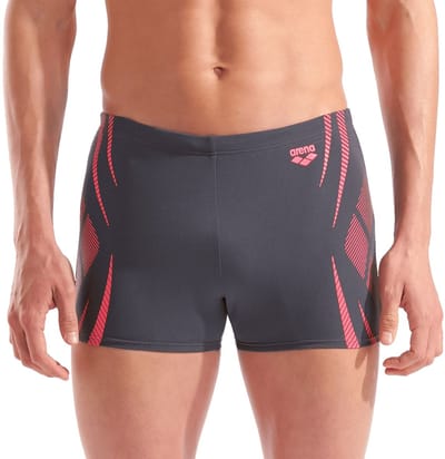 Arena Poseidonia Zwemshort Heren - Asphalt / Koraal | Maat: 100