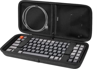 Dailygoods- Reiskoffer - Harde Draagtas voor 75% Toetsenbord - Compatibel met Redragon/AULA/Keychron - Beschermende Opbergdoos - 84-toetsen Toetsenbord - Ideaal voor Toetsenborden - Toetsenbordhoes