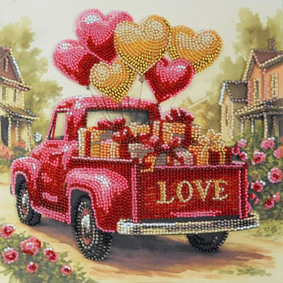Borduurpakket - KRALEN BORDUURPAKKET Gift Love - Liefdesgift - Abris Art