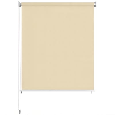 vidaXL - Rolgordijn - voor - buiten - 145(B)x230(H) - cm - crèmekleurig