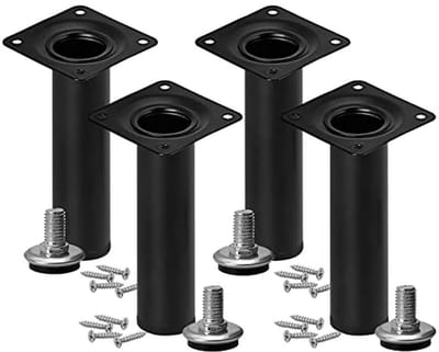 Verstelbare Meubelpoten Set van 4 - Zwart 15 cm Hoog - Belastbaar tot 50 kg