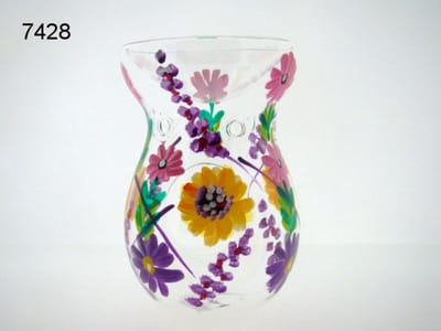 Geurbrander Glas Bloemen – Waxmelts & Olie – 13 cm – Lynsey Johnston