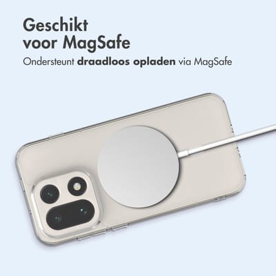 imoshion Hoesje - Geschikt voor OnePlus 15 - Protective Backcover met Magnetische Ring - Transparant