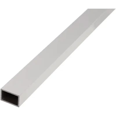 Alberts 471712 Rechthoekige buis | Aluminium, zilver geanodiseerd | 2000 x 50 x 20 mm