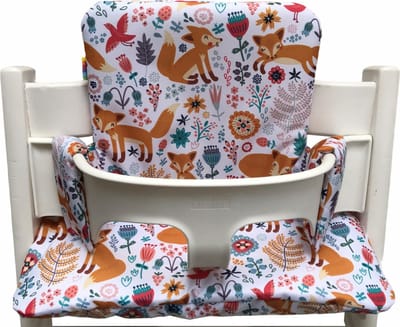 Gecoate kussenset Tripp Trapp kinderstoel van Stokke - vosje - eenvoudig schoon te vegen - comfortabel - duurzaam