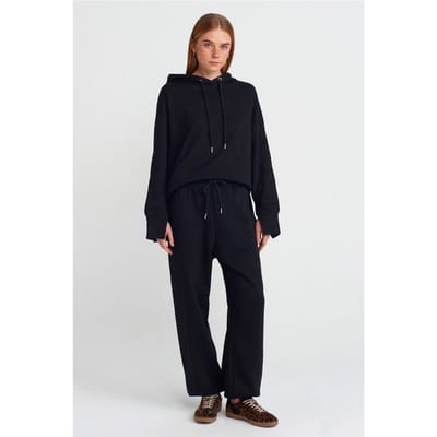 Dames Joggingbroek met Wijde Pijpen van Fleece