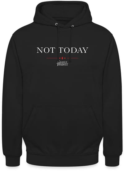 Game Of Thrones Not Today Citaat Hoodie Unisex