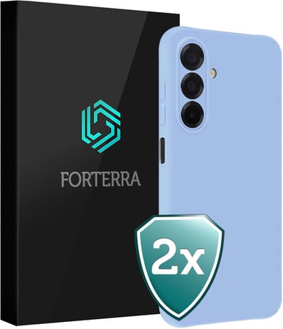 Hoesje 2 Stuks - Geschikt voor Samsung Galaxy A17 - Sterk & Shockproof - Back Cover - Case Siliconen - Telefoon Hoes - Lichtblauw
