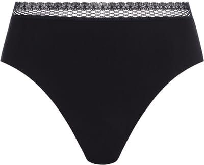 Chantelle dames kanten highwaist slip modal - Cozy Chic - Zwart / L