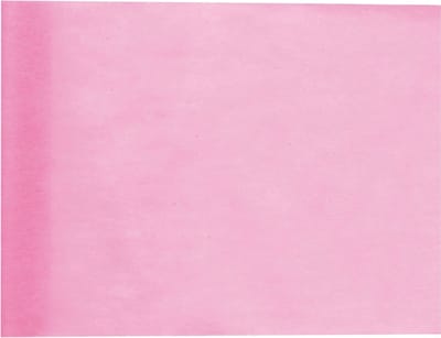 Santex Tafelloper/decoratie stof - op rol - lichtroze - 30 cm x 10 m - non woven polyester