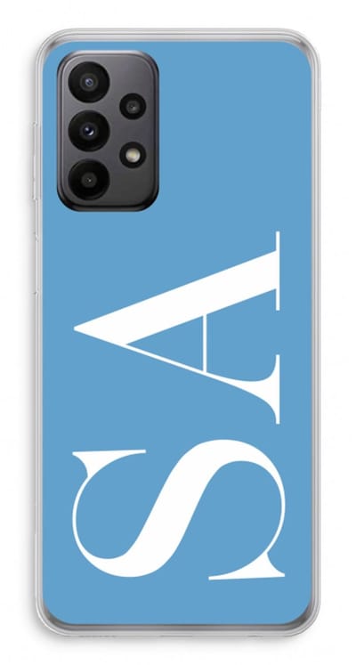 Gepersonaliseerd - Case Company® - Hoesje geschikt voor Samsung Galaxy A23 hoesje - Monogram N°2 - Soft Cover Telefoonhoesje - Bescherming aan alle Kanten en Schermrand