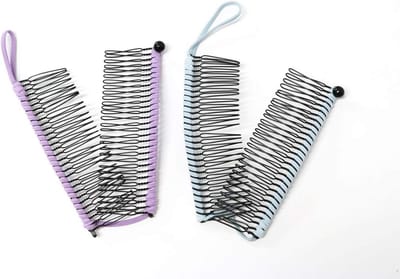 2x Verstelbare Banaan Haarclip voor Dik en Krullend Haar - Dubbele Kam voor Paardenstaart en Styling