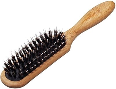 Comair Bamboo Line Pneumatische Föhnborstel 6 Rijen Wilde Zwijnenharen Met Nylon Pinnen