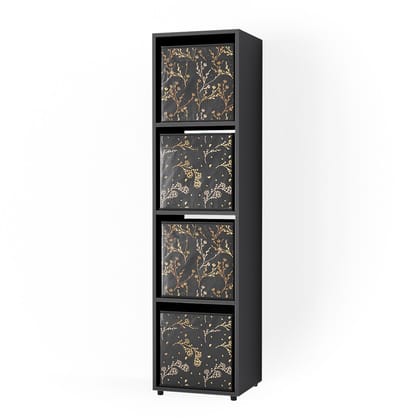 Vicco Ludus Ruimteverdeler – 142.5 x 36.2 cm met 2 vouwboxen opt.2 Zwart