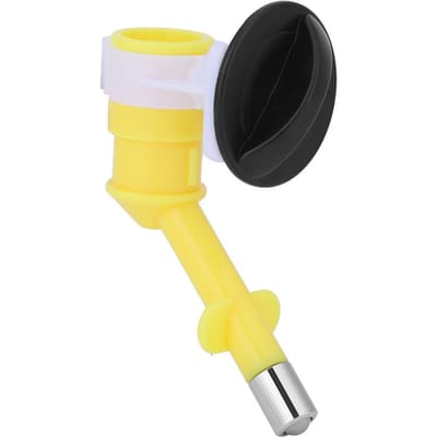 Huisdier Kat Puppy Hond Drinkset Hangende Waterdispenser Fontein Fleskop Geel yellow