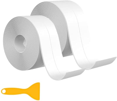 Deze driedelige afdichtingstape set is een verbeterde, versterkte tape die waterdicht en zelfklevend is. Het kan traditionele kitsoorten vervangen en is geschikt voor beschermstrips in toiletten en badkamers.