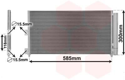 Van Wezel - LUCHTCONDENSATOR VOOR FIAT DOBLO 2001-2005 RC439125VWAN