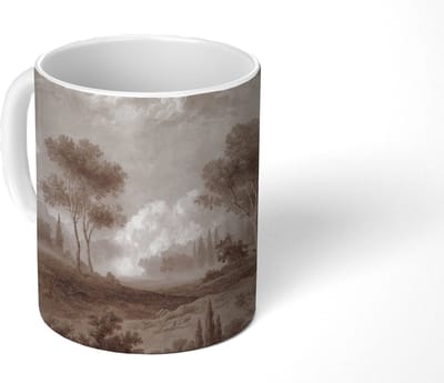 Mok - Koffiemok - Klassiek - Landschap - Neutraal - Mokken - 350 ML - Beker - Koffiemokken - Theemok