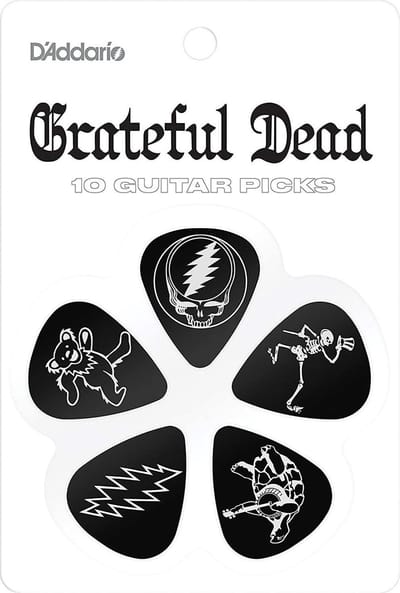 D'Addario Grateful Dead Plectrum 10-pack Medium 0.70 mm