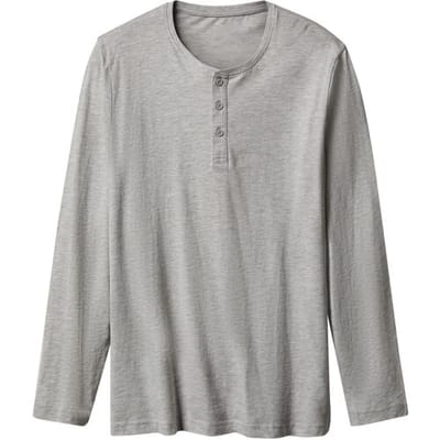 ESMARA MEN Heren slaapshirt (Grijs, S)