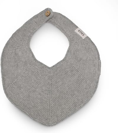Saga Copenhagen - Gebreide Slab Floja - Grey Melange - Organic Cotton