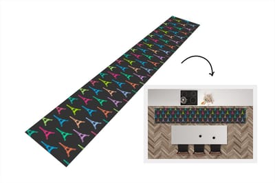 Keukenloper - Loper keuken - Eiffeltoren - Patronen - Parijs - 300x50 cm - Keukenloper vinyl