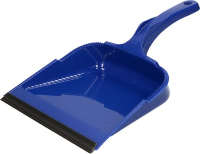 Buemag Vuilblik - met lip - kunststof - 35 x 23 cm - blauw - stofblik