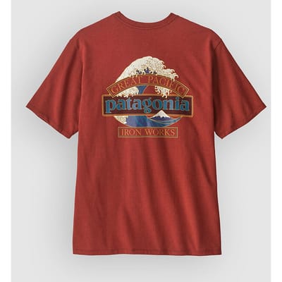 Patagonia Great Waves Responsibili- T-Shirt rood