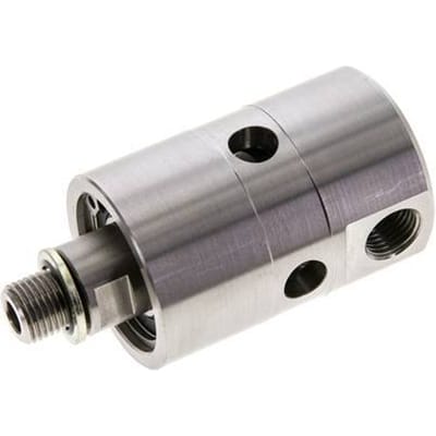 Draaidoorvoer G1/4" Binnendraad X G1/4" Buitendraad RVS 50bar