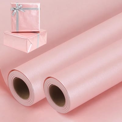 Inpakpapier Rollen - Cadeaupapier - Feestelijke Cadeaus - Praktisch formaat - 2 Rollen 43x10m - Roze