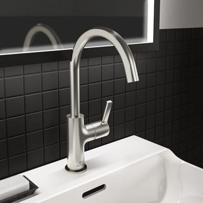 Ideal Standard basin mixer with high spout, without drain BC778GN