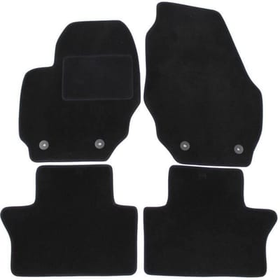 Tapis de sol - Volvo - S80 - Velours noir - 4 pièces - Ajustement précis