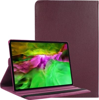 Hoesje Geschikt voor Samsung Galaxy Tab A8 - 360 Graden Draaibare Hard Cover Case - Tablet Hoes Draaibaar - Paars