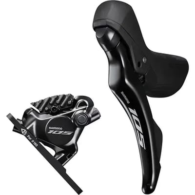Schijfremmen vooraan Shimano 105