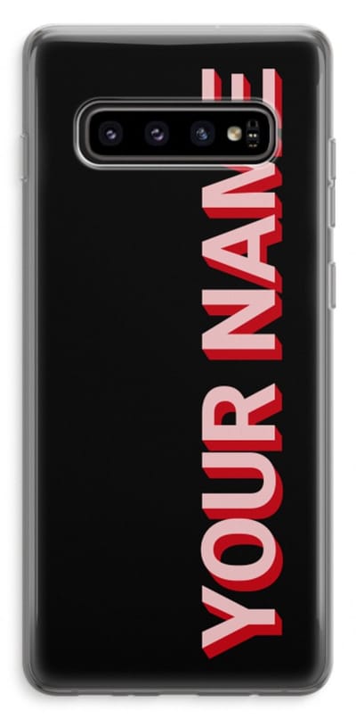 Gepersonaliseerd - Case Company® - Hoesje geschikt voor Samsung Galaxy S10 Plus hoesje - Namecase - Soft Cover Telefoonhoesje - Bescherming aan alle Kanten en Schermrand