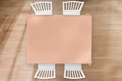 Tafelkleed - Tafellaken - 170x130 cm - Abrikoos - Roze - Pastel - Effen - Kleur - Binnen en Buiten