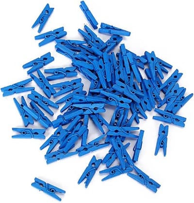 Go Go Gadget - Mini Knijpers - Set van 20 STUKS - Fotoknijpers - Geboortekaartje - Knutselen - Decoratie - Blauw